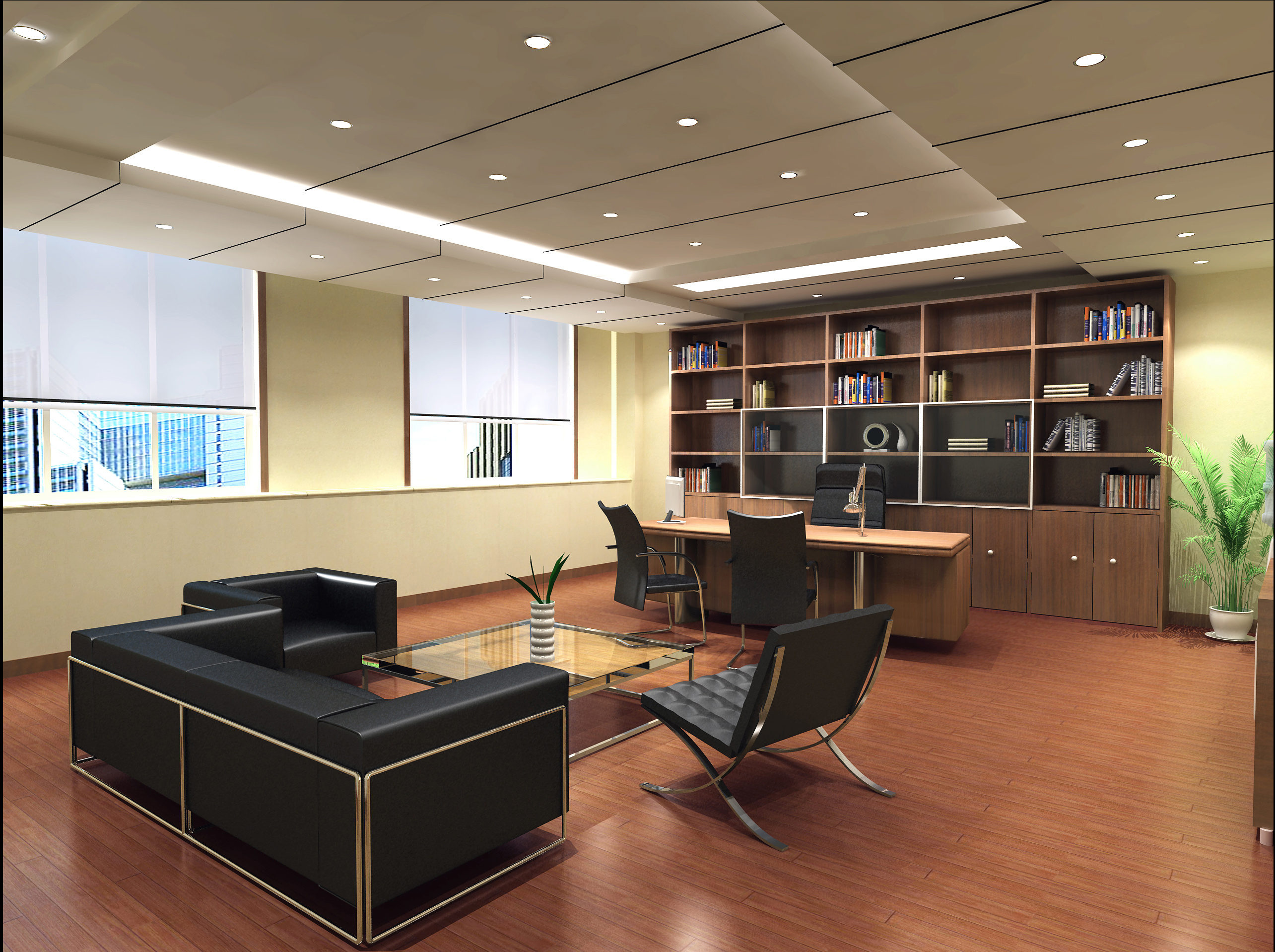 深圳市人民政府发展研究中心办公室装修工程(图1)